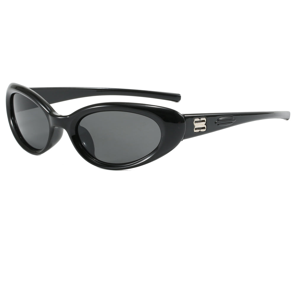 Retro Y2K Cat Eye Women Oval Outdoor Vacation Sunglasses