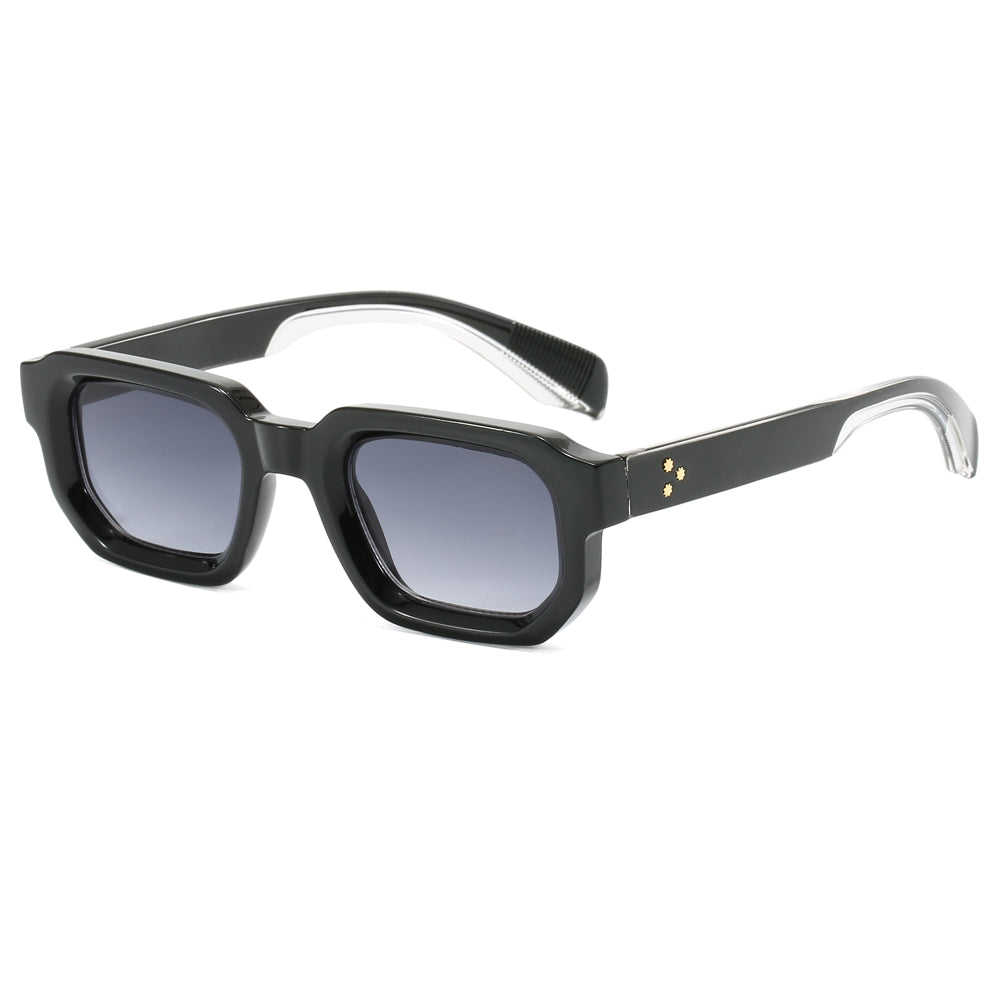 Retro Vintage Rectangle Street Shot Sunglasses
