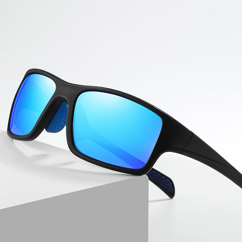 Flat Top Polarized Rectangular Sports Sunglasses