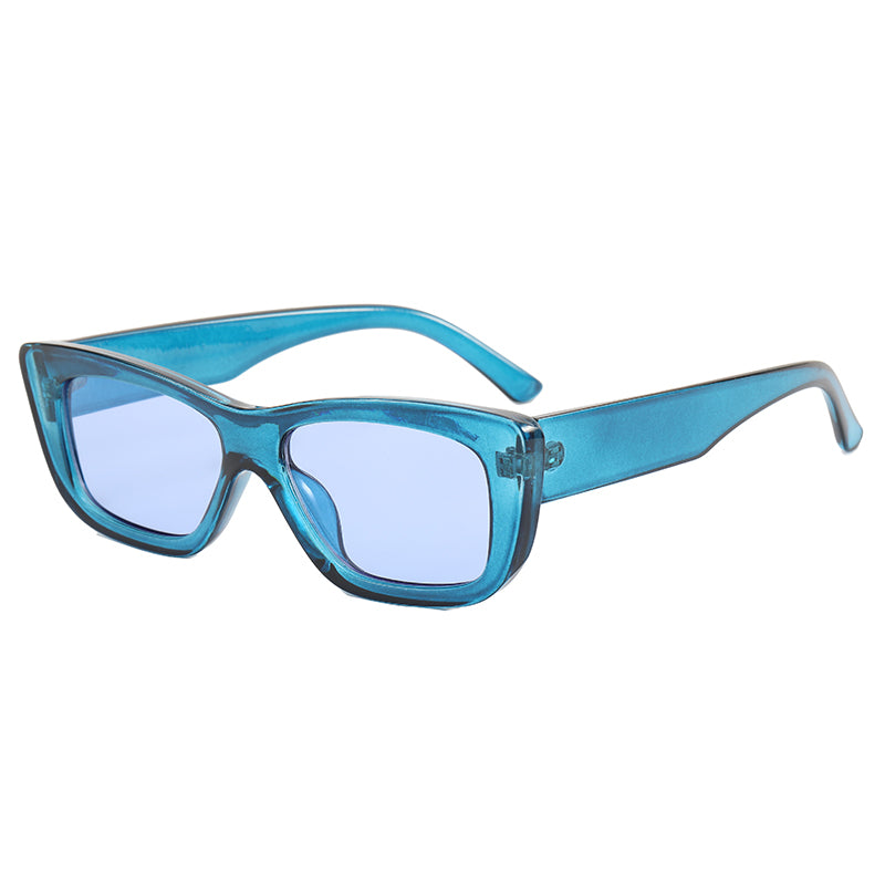 Retro Plastic Small Rectangle Sunglasses