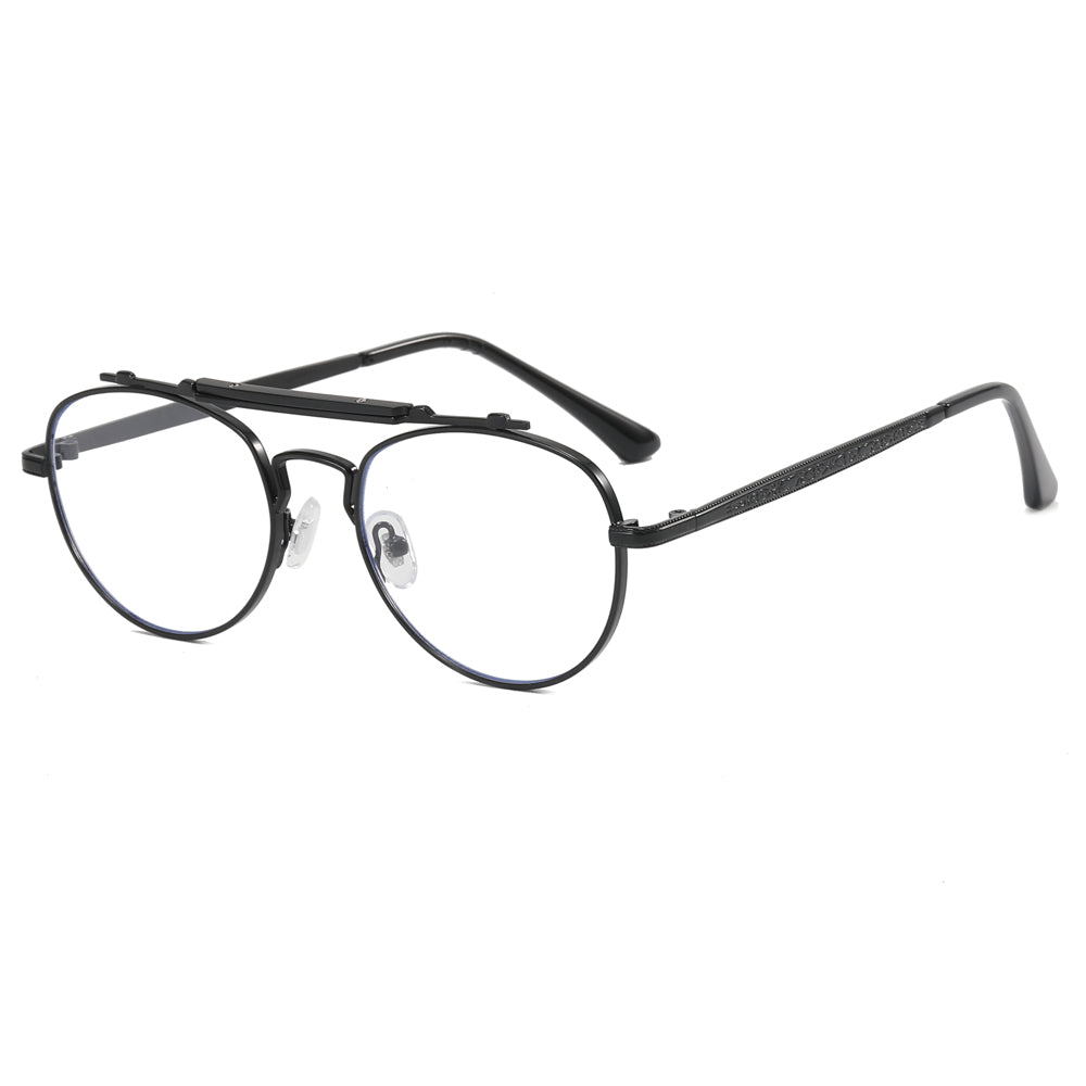 Flat Top Metal Frame Sunglasses