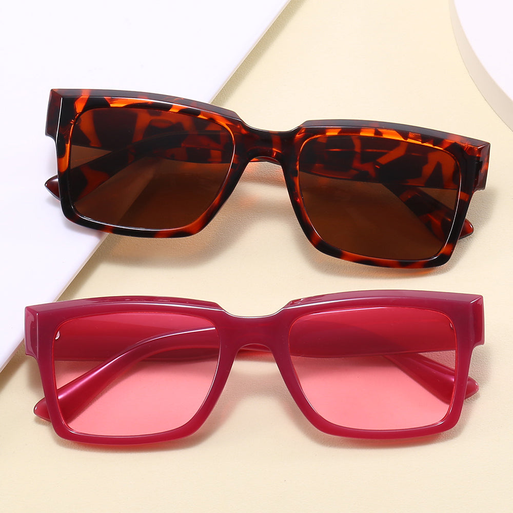 Oversized Modern Square Gradient Shades Sunglasses