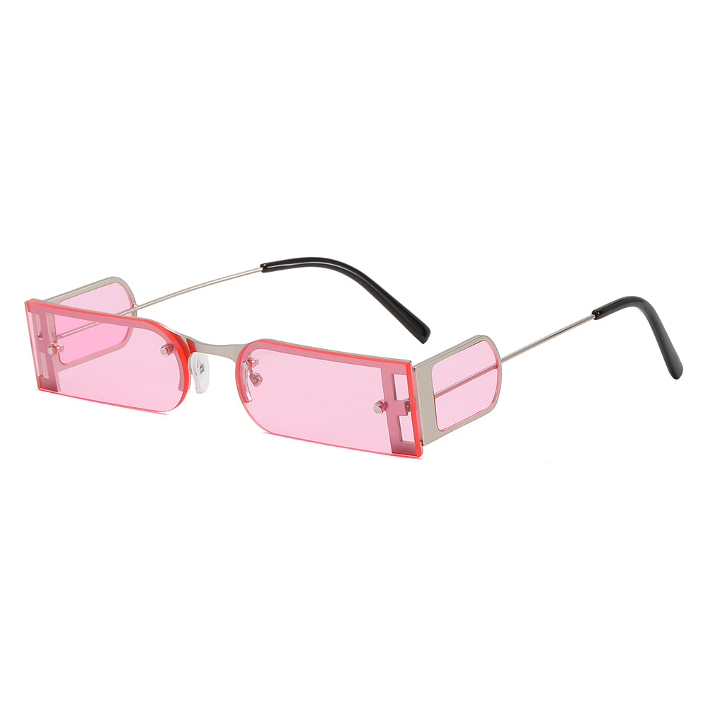 Small Rectangle Metal Frame Sunglasses