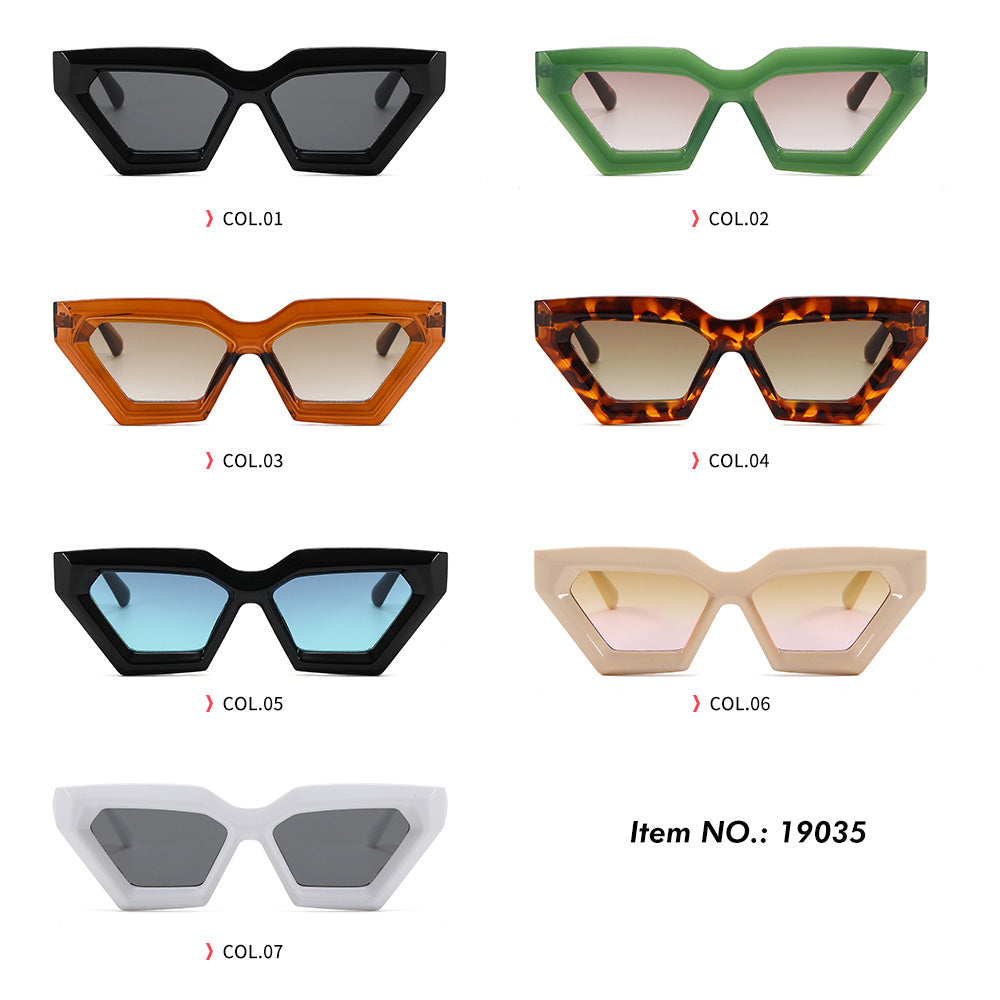 Cat Eye Geometric Concave Sunglasses