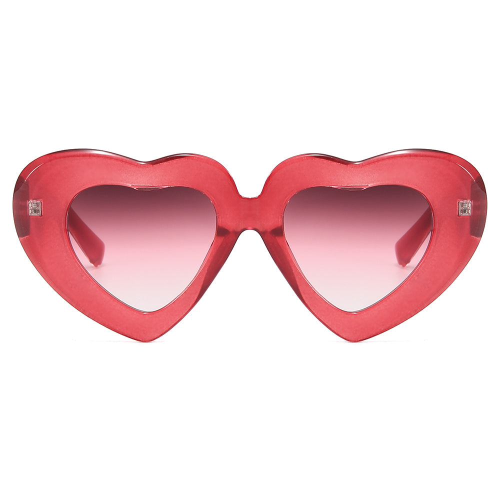 Women Heart Lovely Cute Sunglasses