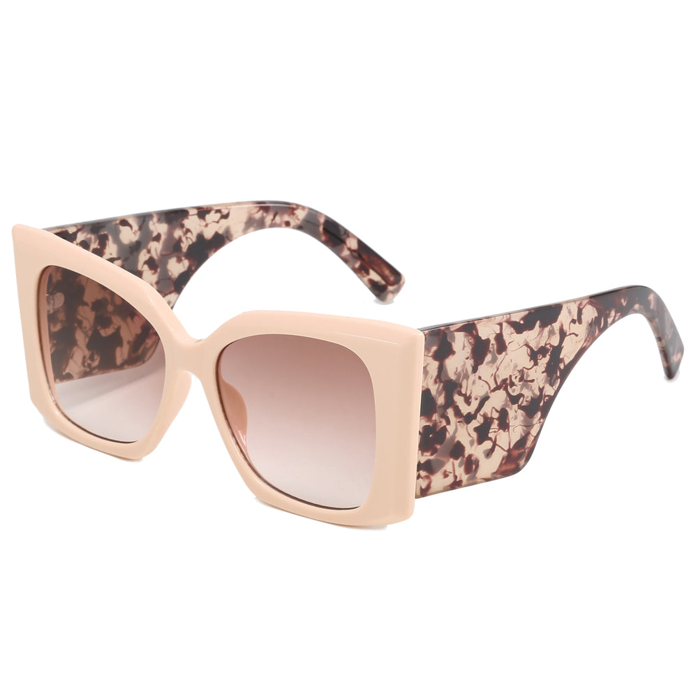 Square Oversized Butterfly Chunky Shades Sunglasses