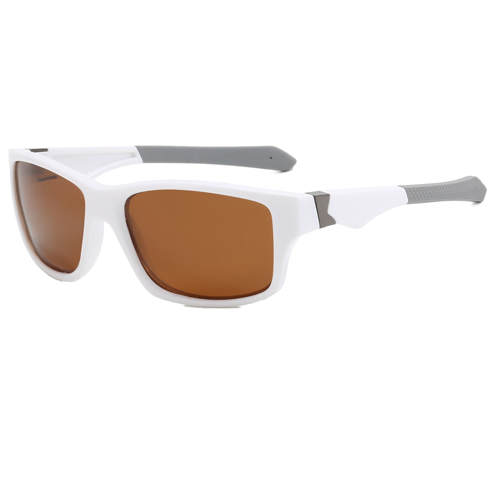 Rectangle Polarized Outdoor Sporty Sunglasses