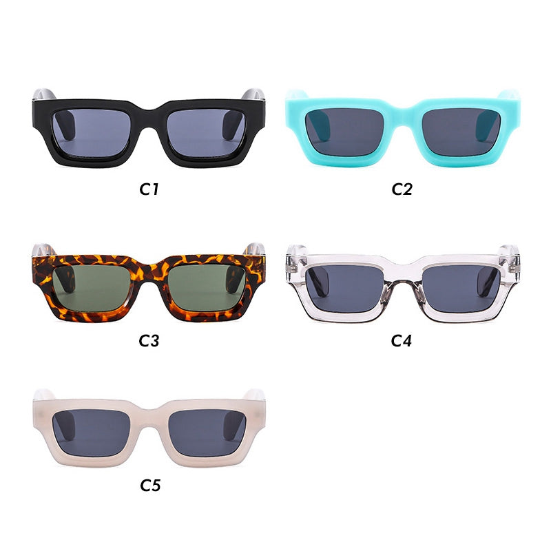Fashion Rectangle Shades Sunglasses
