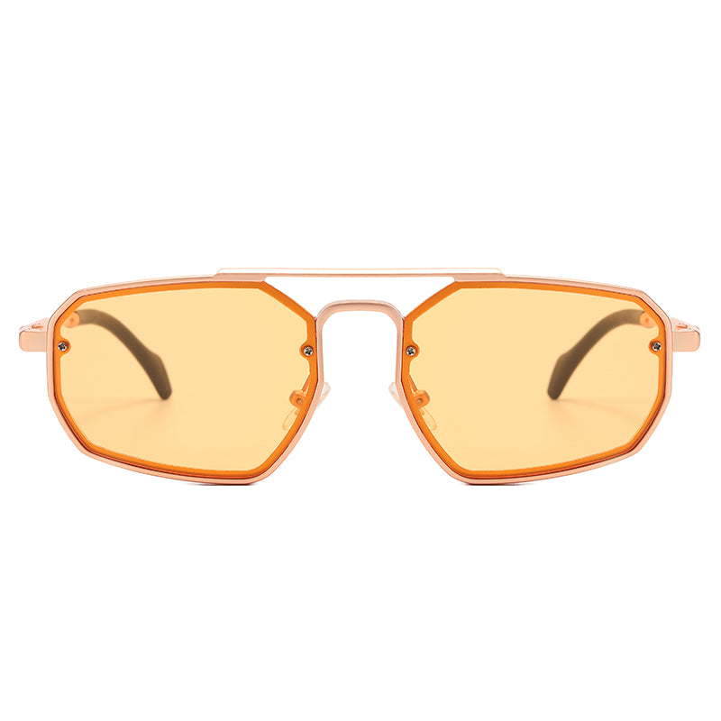 Metal Frame UV400 Gradient Shades Sunglasses