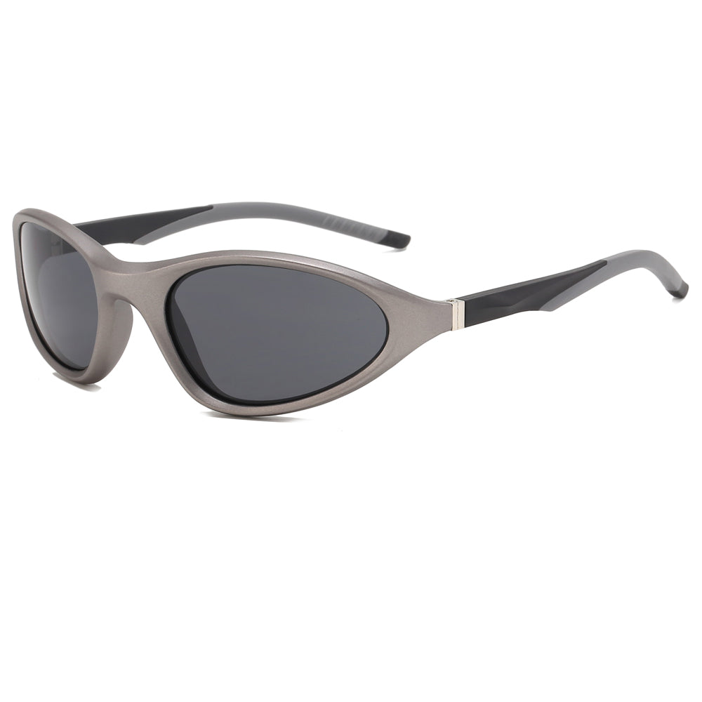 Y2K Cat Eye Women Wraparound Small Triangle Spring Hinges Sunglasses