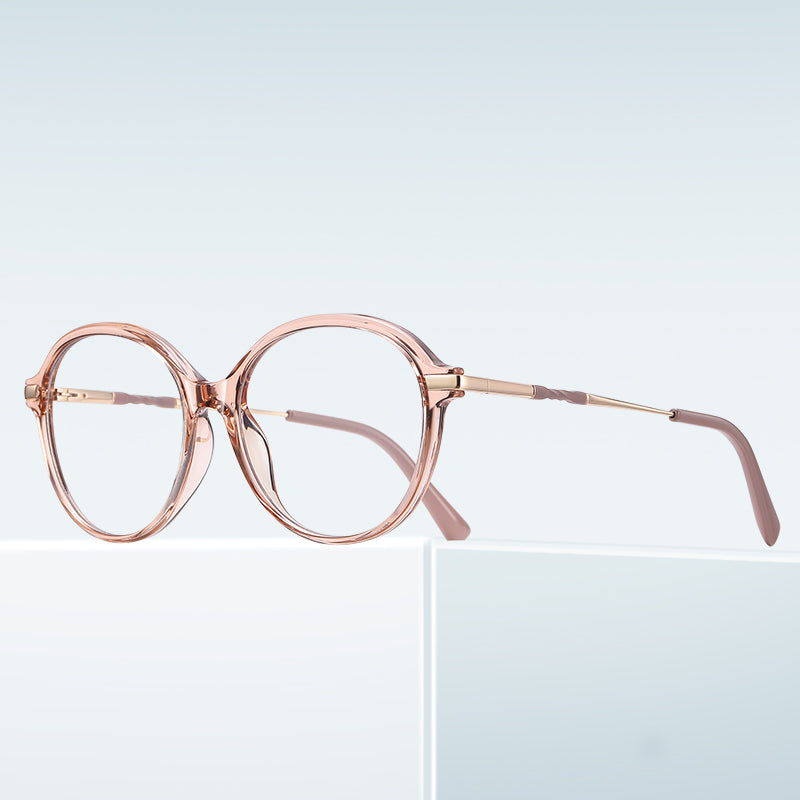 Oval TR90 Computer Gaming Eyeglasses Blue Light Blocking Glasses