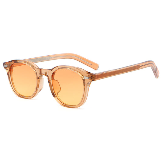 Retro Vintage Unisex Round Reinforced Wire-Core Temples Outdoor Sunglasses