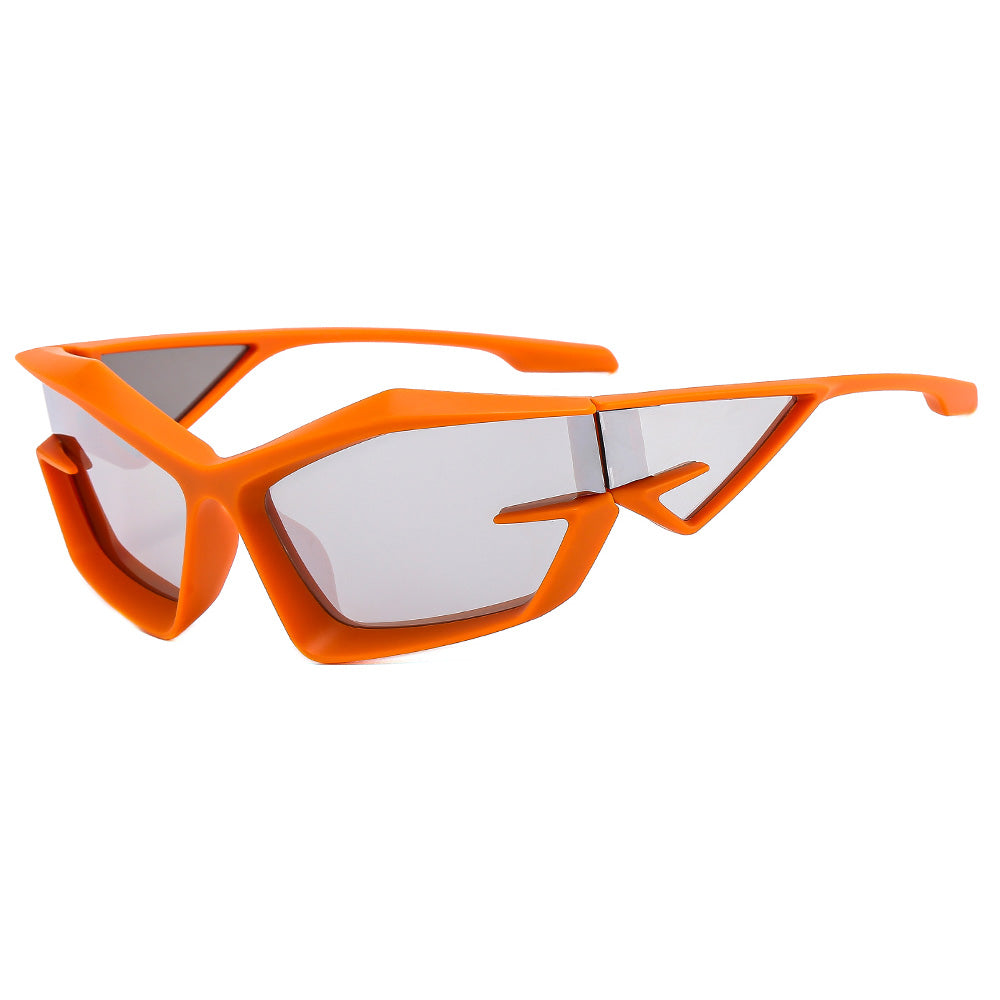 Irregular Steampunk Shades Sporty Y2K Sunglasses