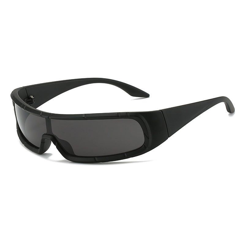 Futuristic Wrap Around Shield Sports Sunglasses