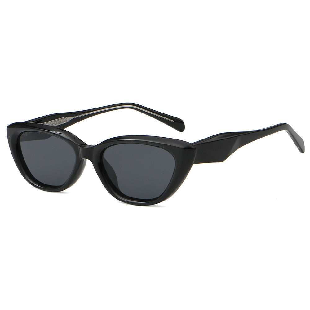 Cat Eye Women Triangle Reinforced Wire-Core Temples Sunglasses