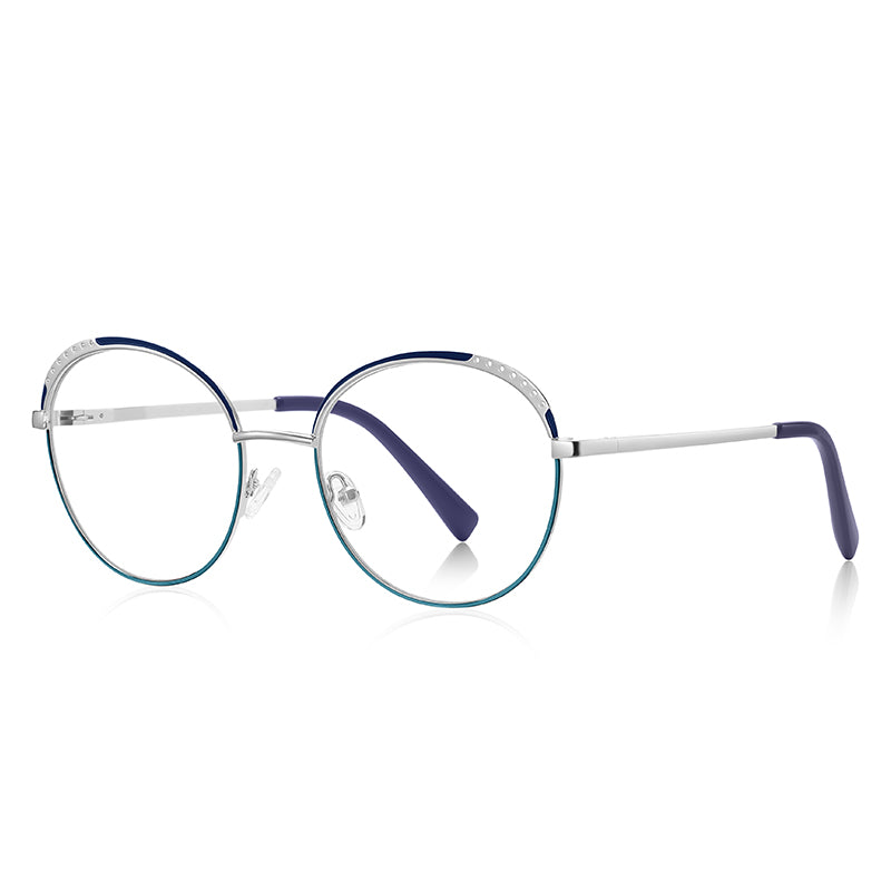 Round High Quality Blue Light Blocking Eyeglasses