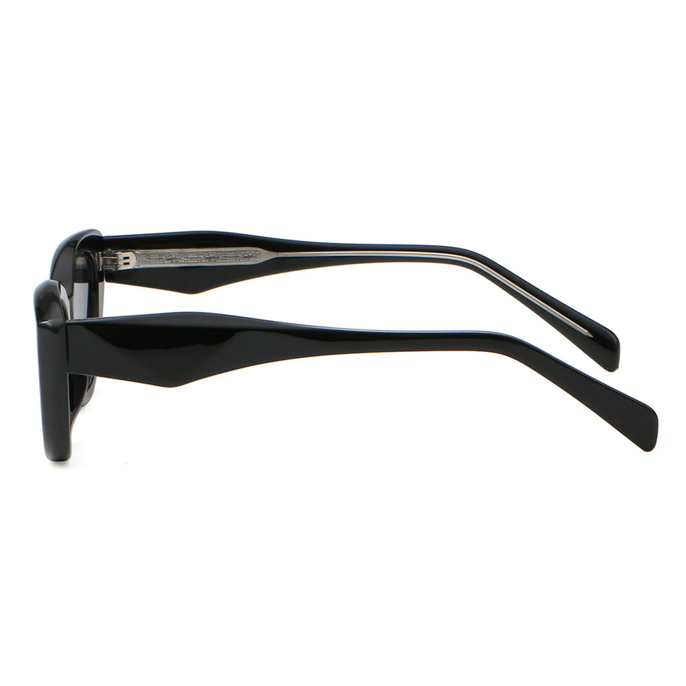 Cat Eye Women Triangle Reinforced Wire-Core Temples Sunglasses