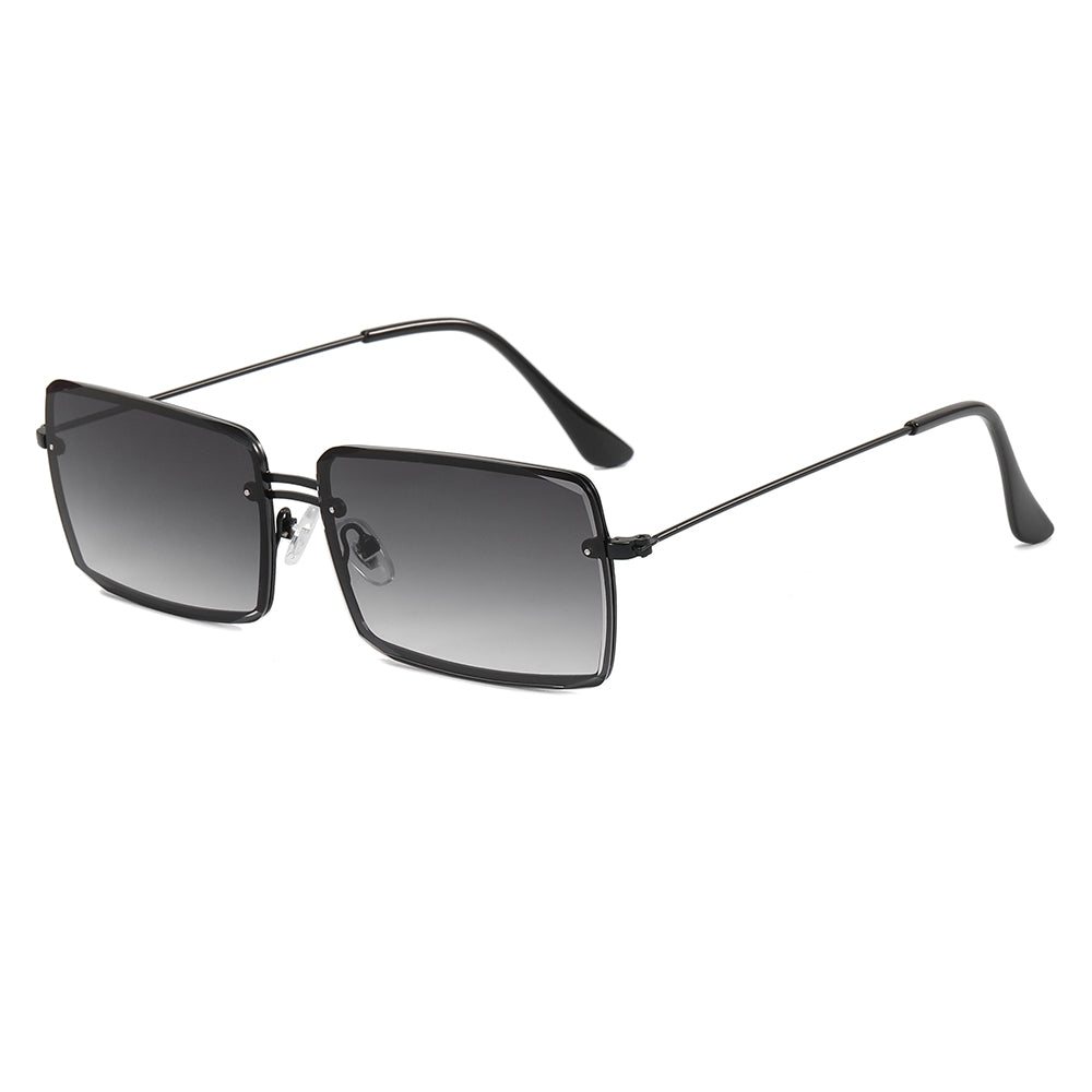 Small Rectangle Metal Frame Sunglasses