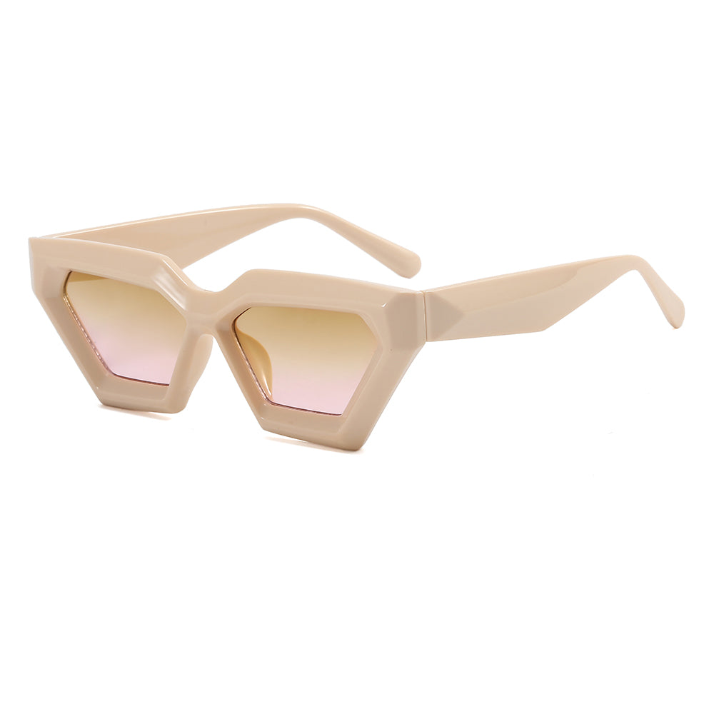 Cat Eye Geometric Concave Sunglasses