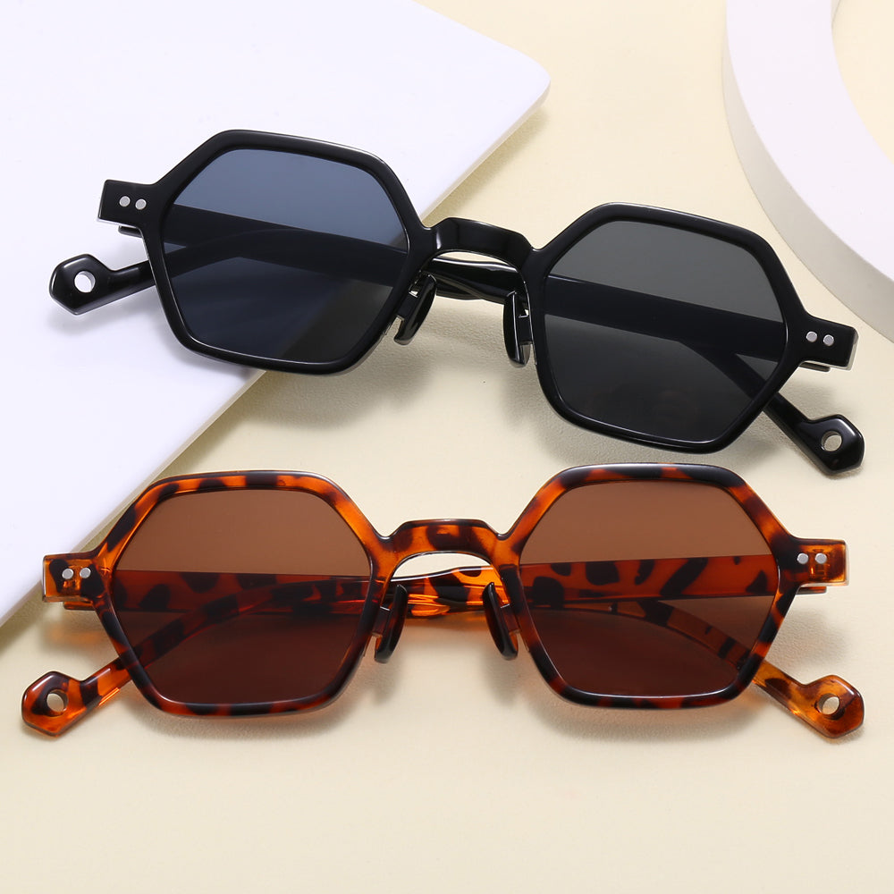 Women Small Hexagon Shaped Sunglasses