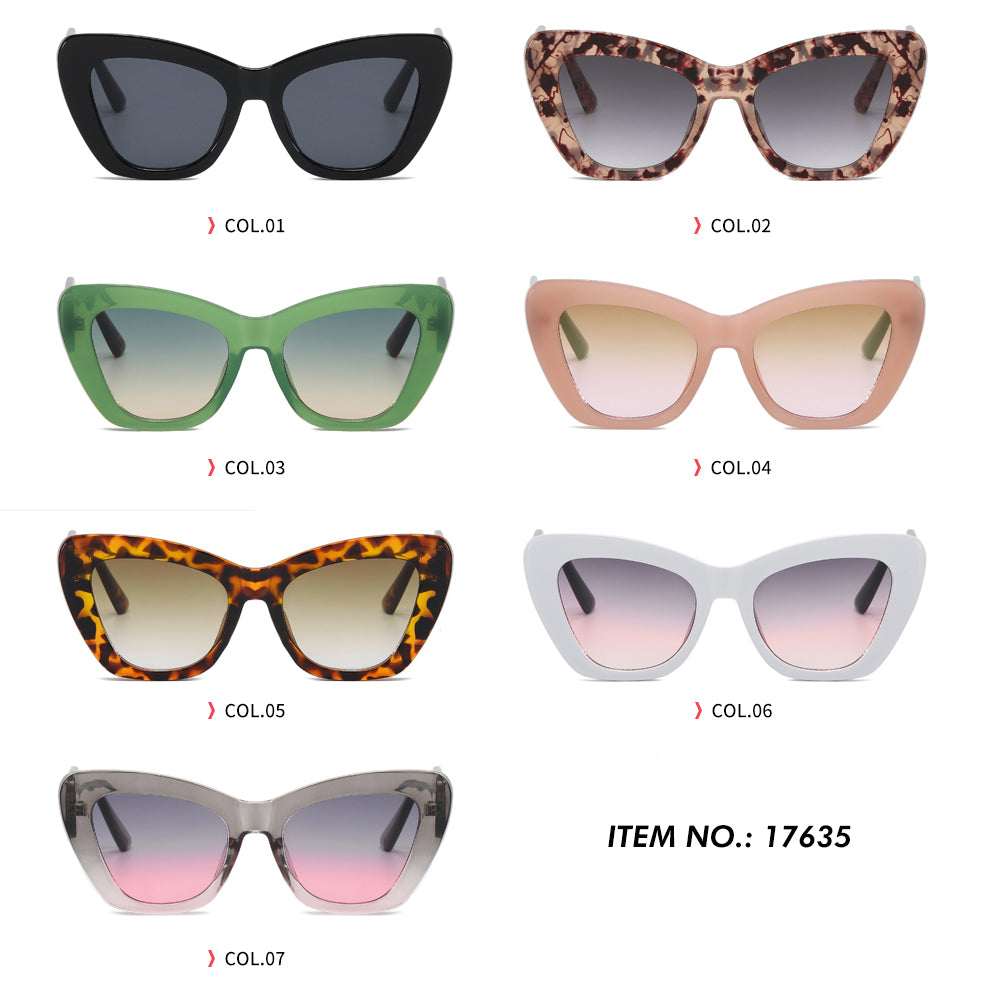 Big Frame Women Shades Cat Eye Sunglasses