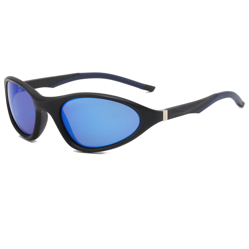 Y2K Cat Eye Women Wraparound Small Triangle Spring Hinges Sunglasses