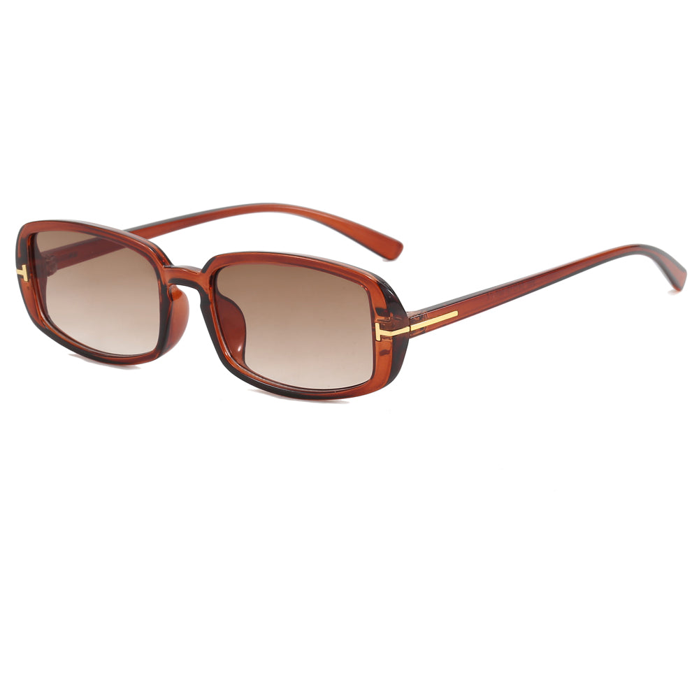 Women Thin Small Rectangular Sunglasses
