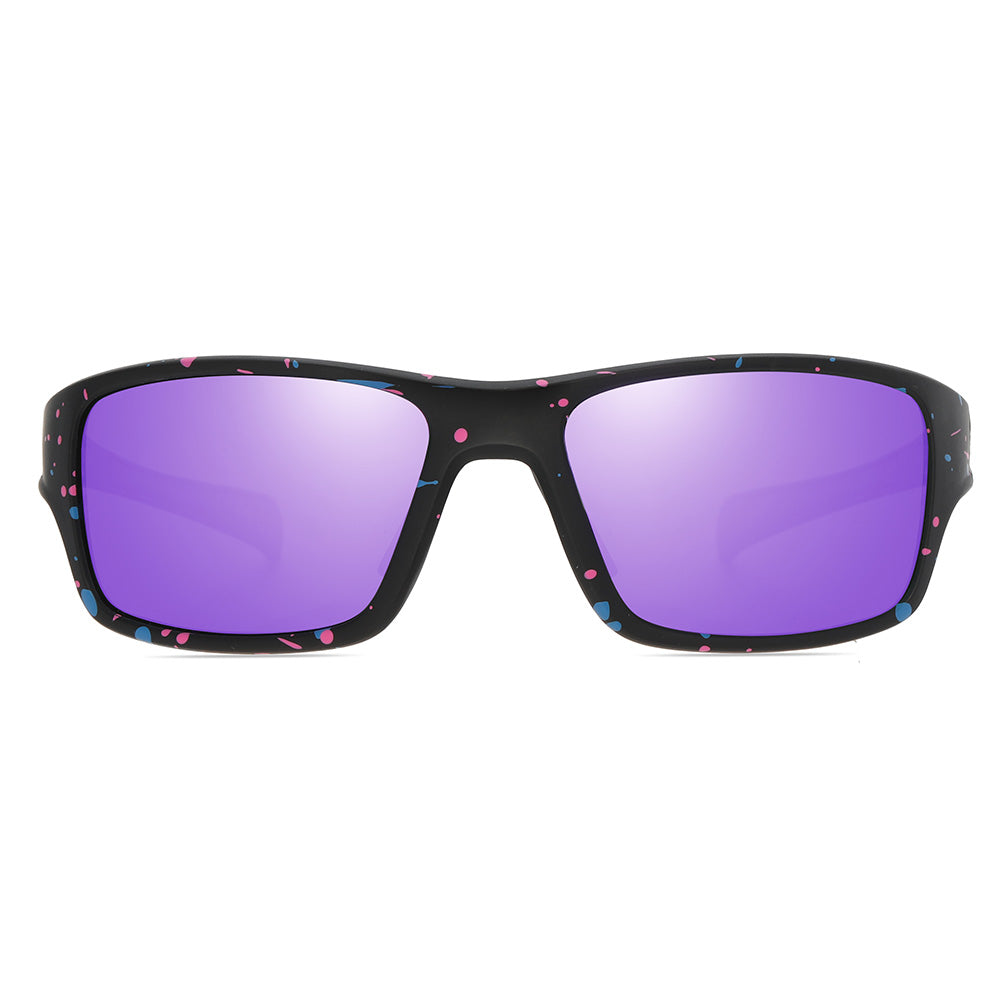 Flat Top Polarized Rectangular Sports Sunglasses