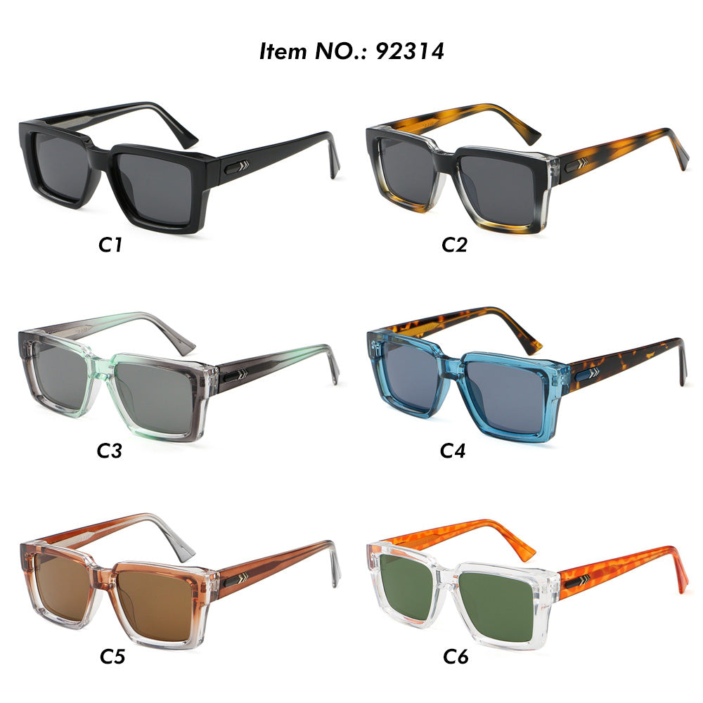 Oversized Thick Square Gradient Shades Sunglasses