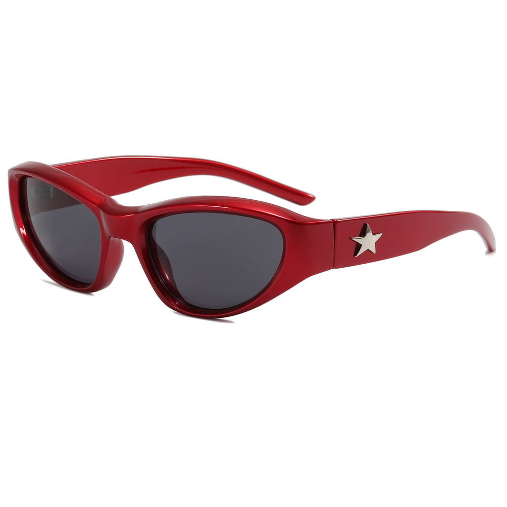 Y2K Oval Outdoor Cycling Sporty Sunglasses