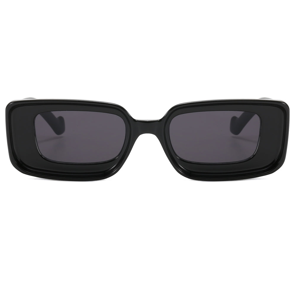 Vintage Small Thick Rectangle Sunglasses
