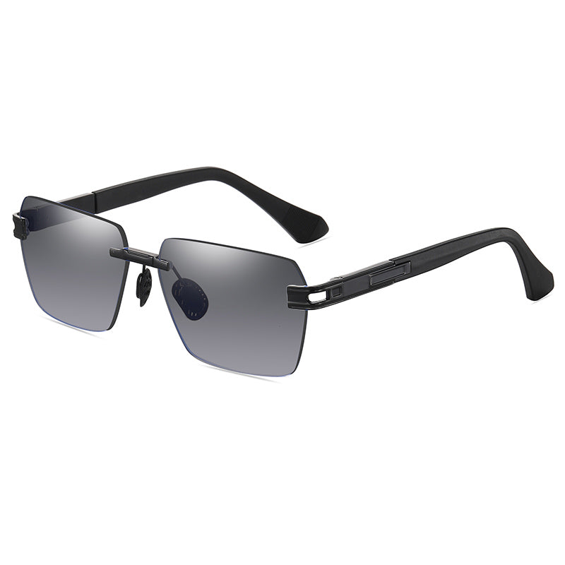 Men's Gradient Rimless Sunglasses