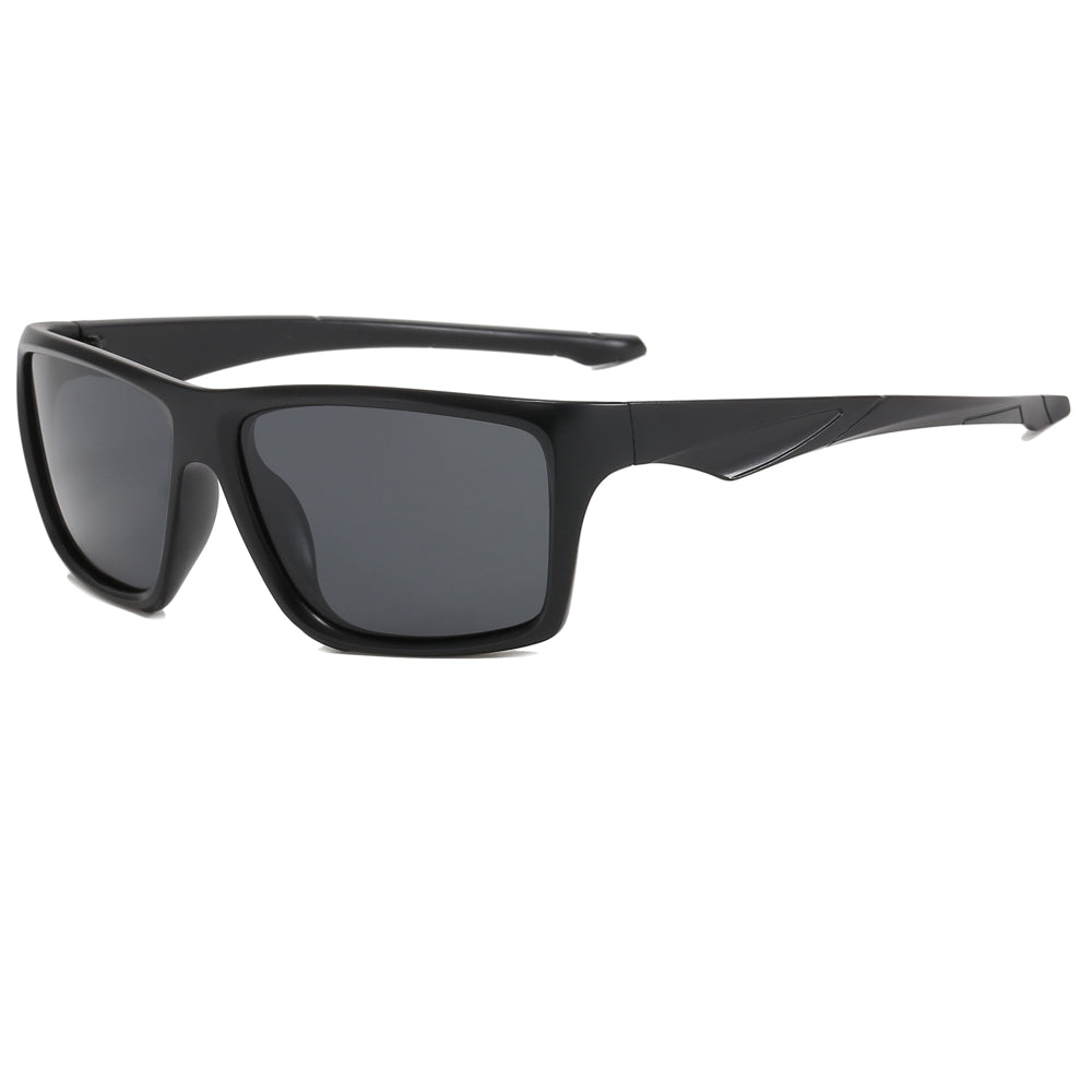 Flat Top Polarized Rectangular Sports Driving Sunglasses