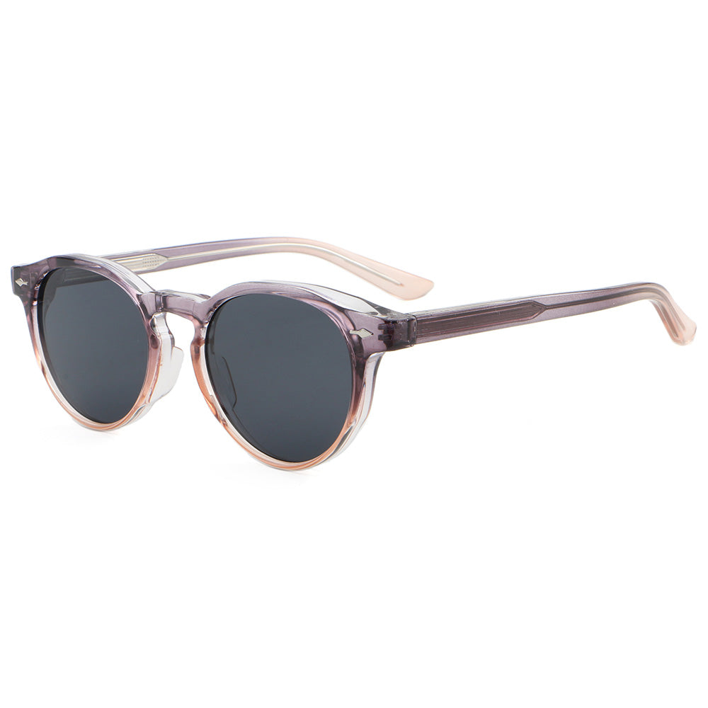 Women Round Frame Classic Cat Eye Sunglasses