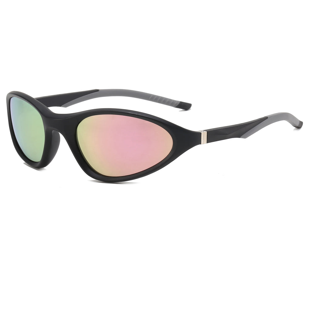 Y2K Cat Eye Women Wraparound Small Triangle Spring Hinges Sunglasses