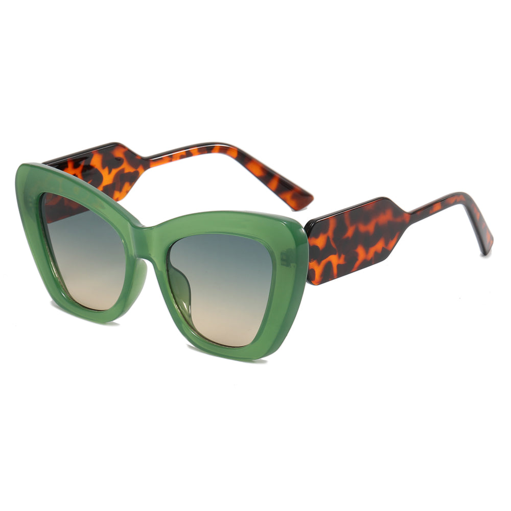 Big Frame Women Shades Cat Eye Sunglasses