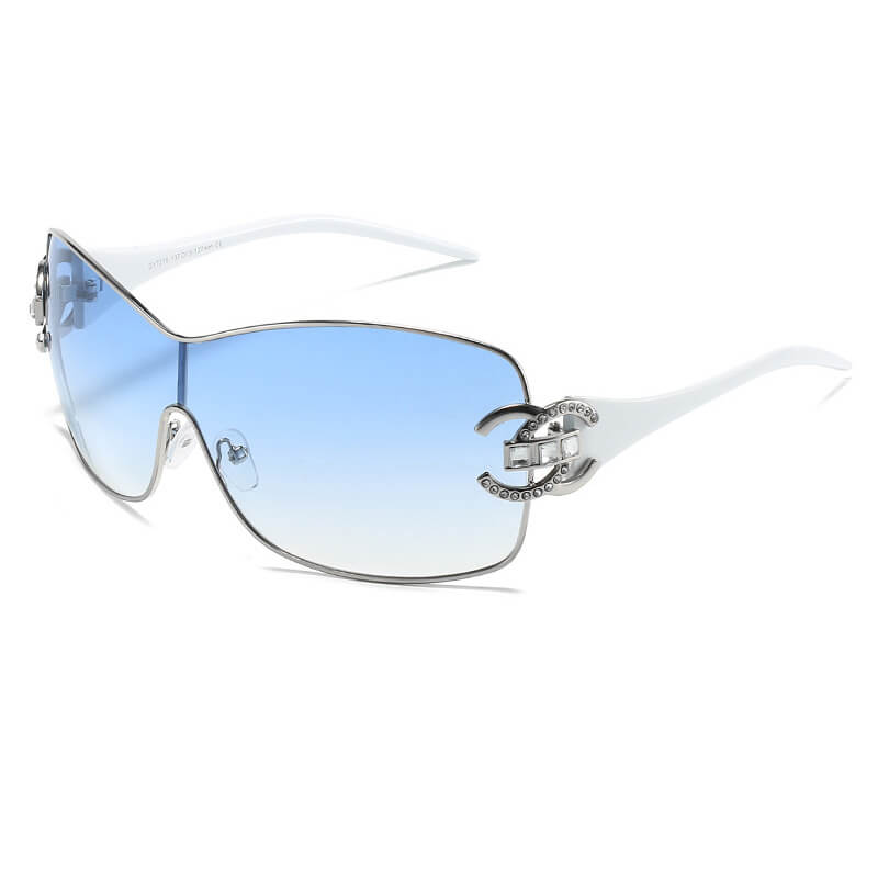Cool Girl Y2K Shield Sunglasses