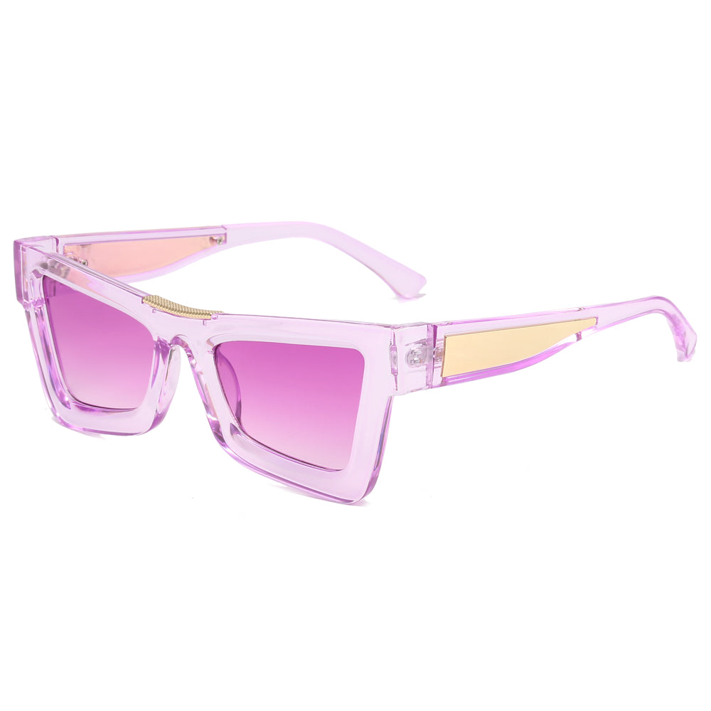 Cat Eye Thick Women Small Square Irregular Sunglasses