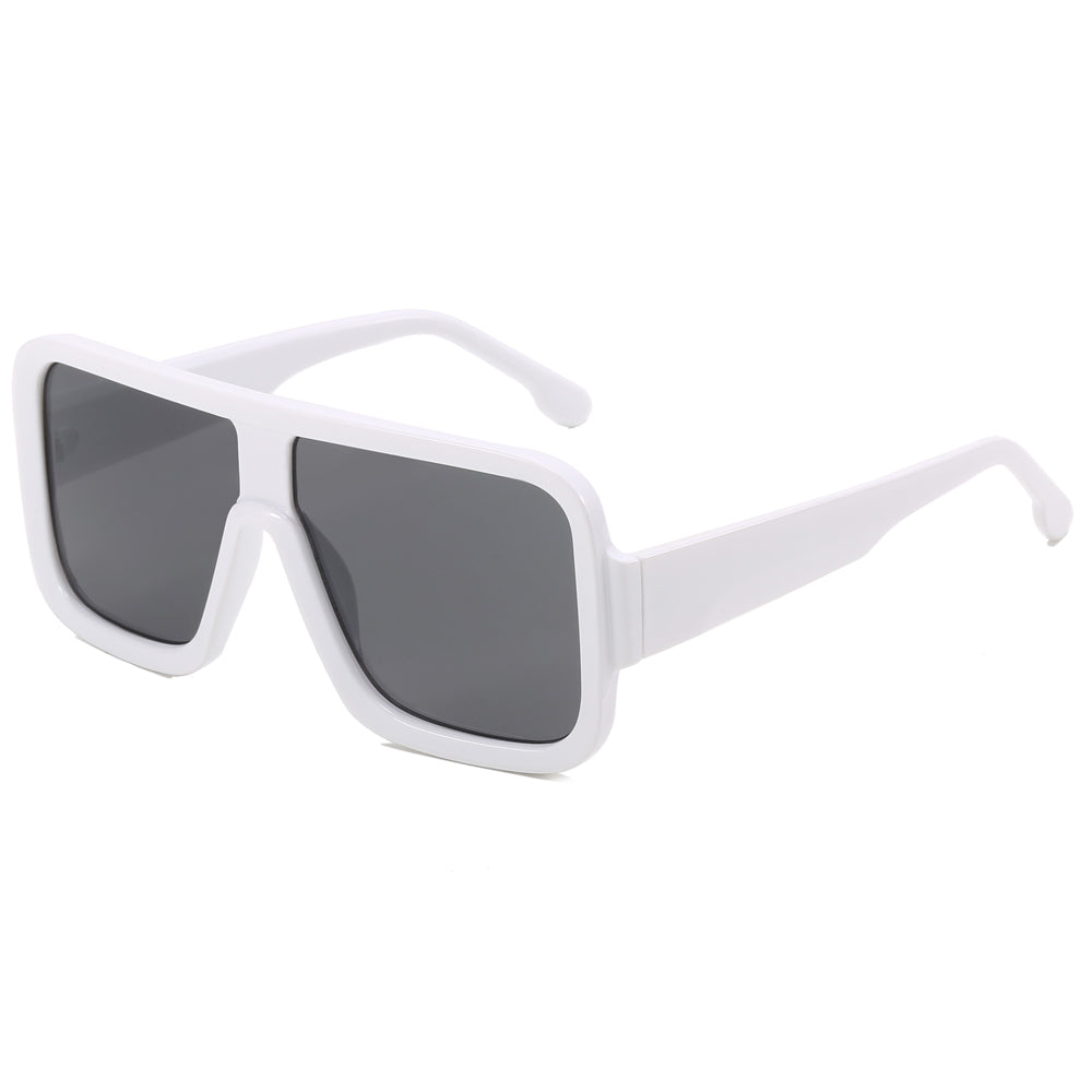 Retro Oversized Flat Top Square Shades Sunglasses