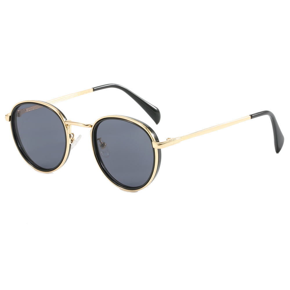 Retro Vintage Round Metal Frame UV400 Sunglasses
