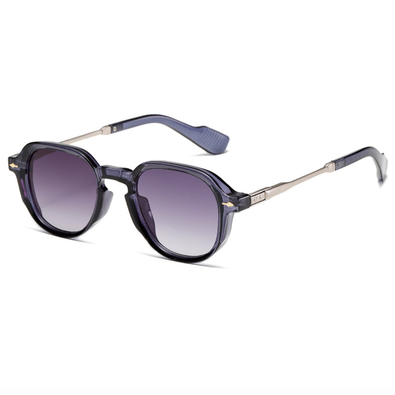 Retro Round Rivets Design Outdoor Sunglasses