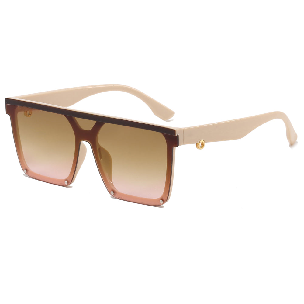 Square Oversized Flat Top Sunglasses
