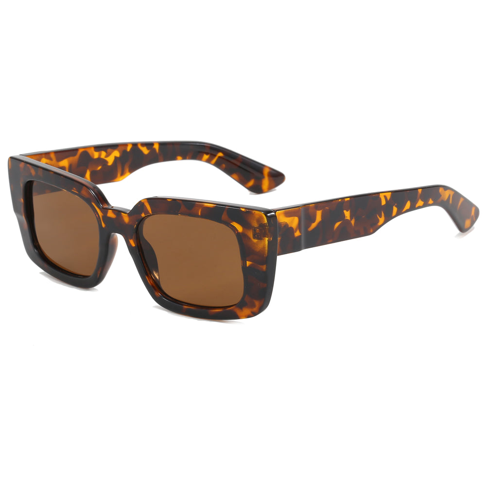 Classic Rectangular Thick Frame Sunglasses