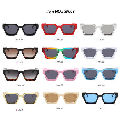 Vintage Black Chunky Square Sunglasses