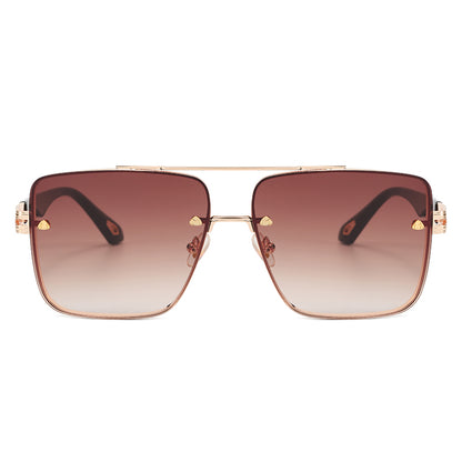 Metal Frame UV400 Gradient Men Shades Sunglasses