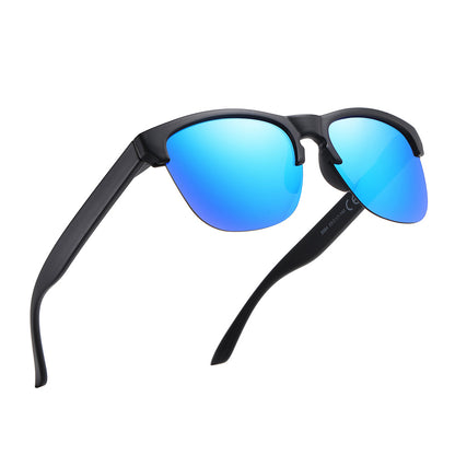 Polarized semi-rimless lifestyle Sunglasses