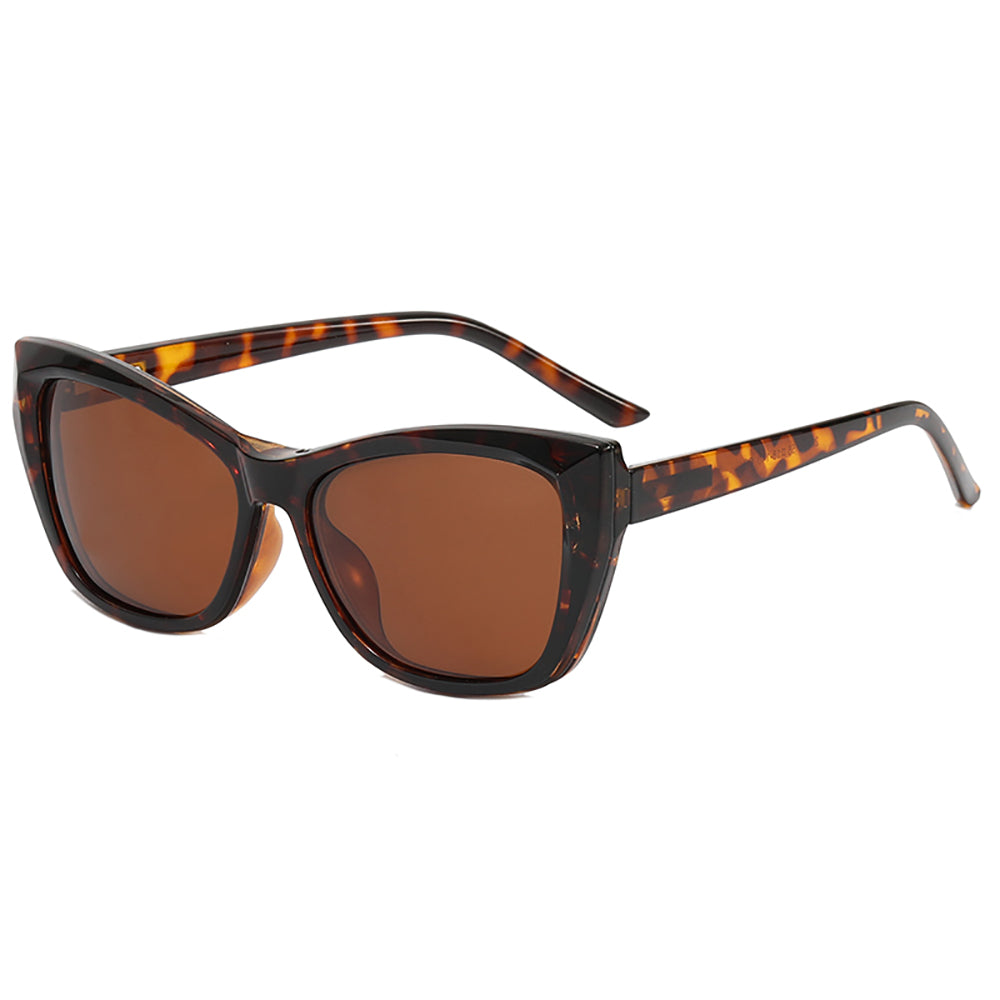 Cat Eye Women Blue Light Blocking Polarized Clip On Sunglasses