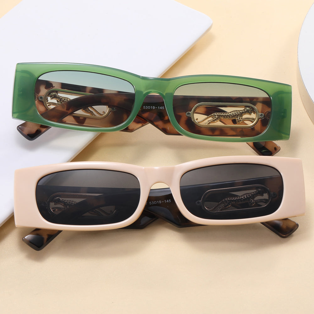 Luxury Vintage Retro Rectangle Sunglasses