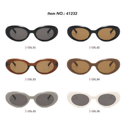 Women Retro Vintage Small Oval Stylish Shades Sunglasses