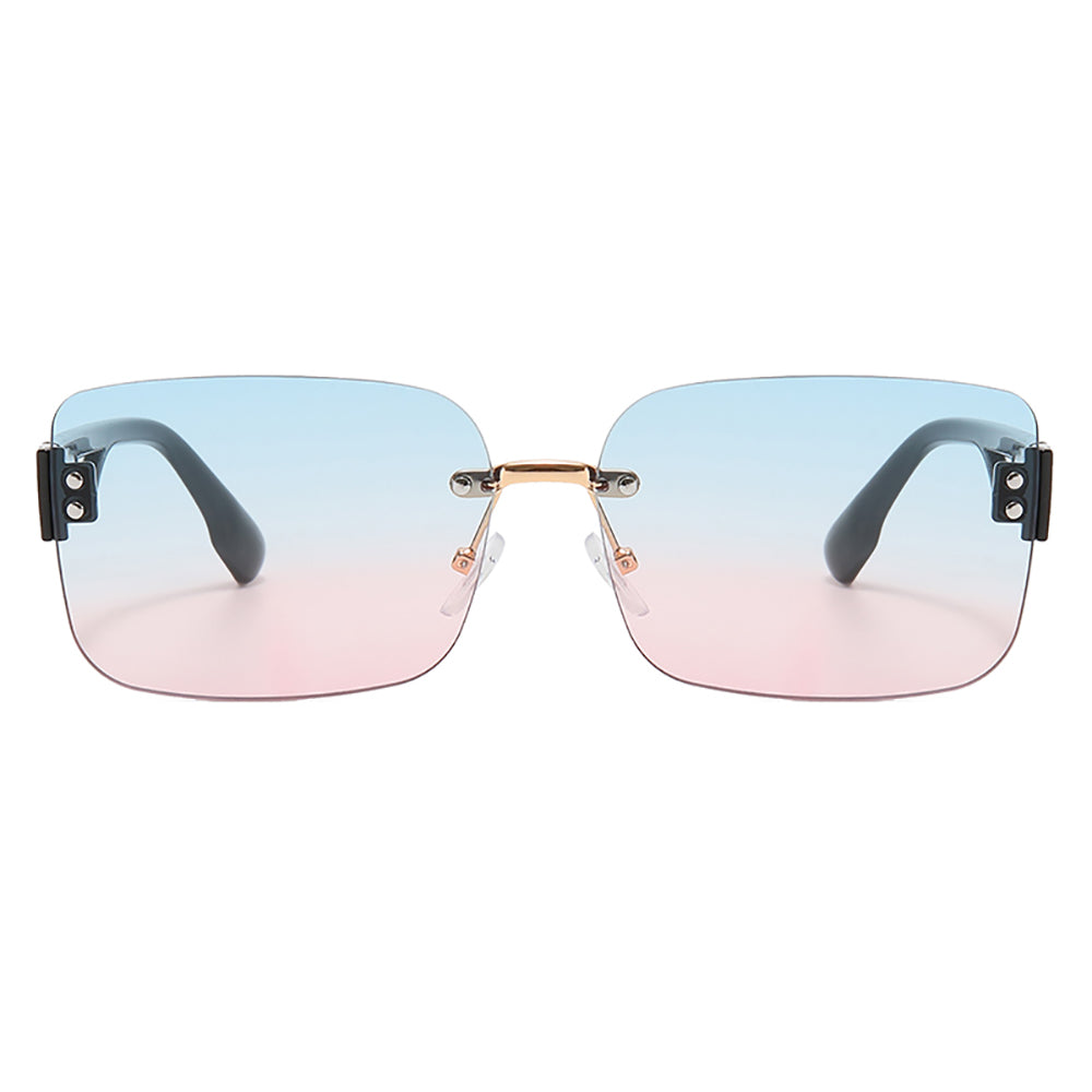 Rimless Small Rectangle Sunglasses